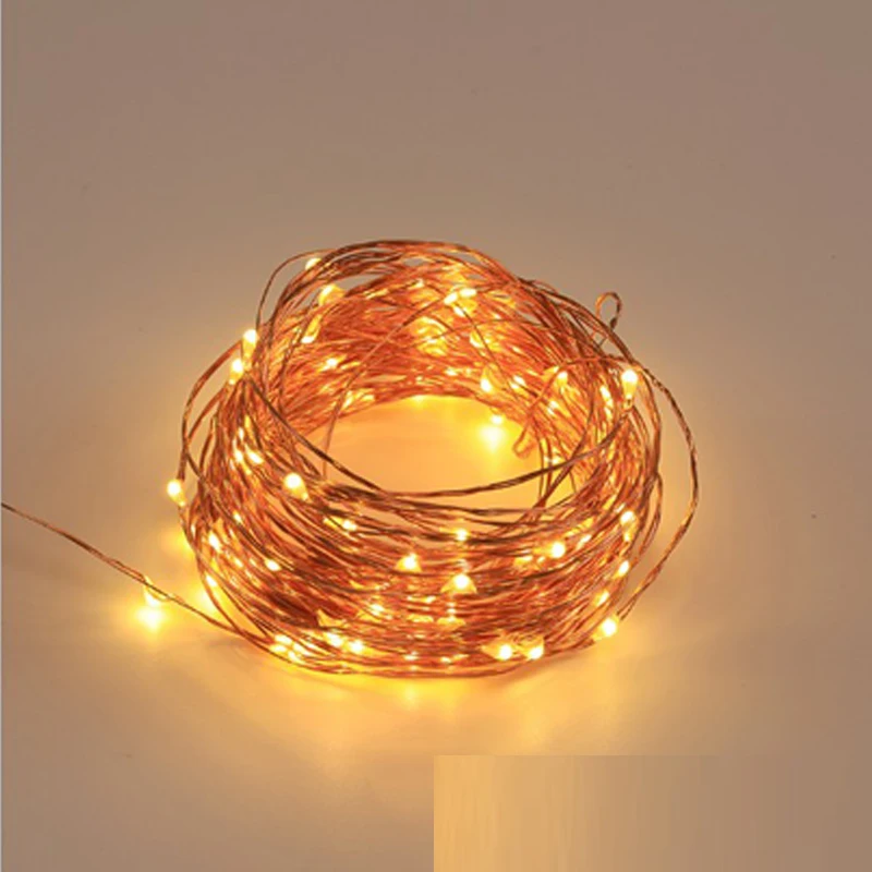 12M 100 LED Lights Solar Copper Wire String Light Home Outdoor Powered Fairy Christmas Party Decor | Освещение