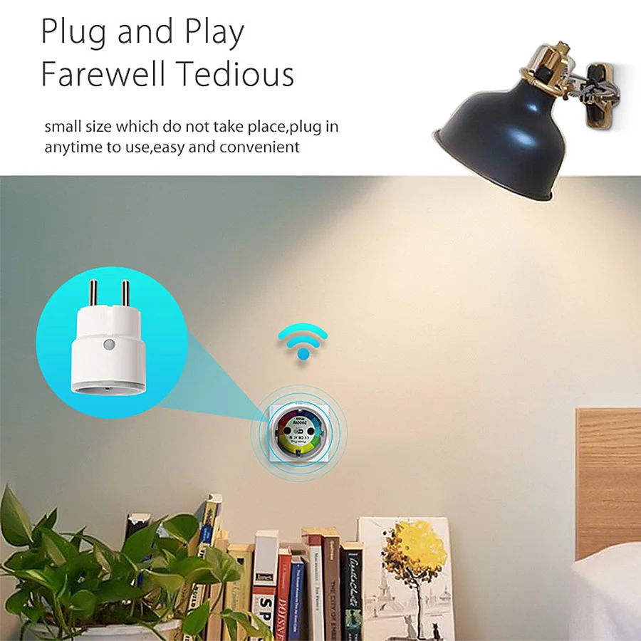 Умная Мини розетка Tuya Smart life с поддержкой Wi Fi и ЕС 2300 Вт 10 А|Умные розетки| |
