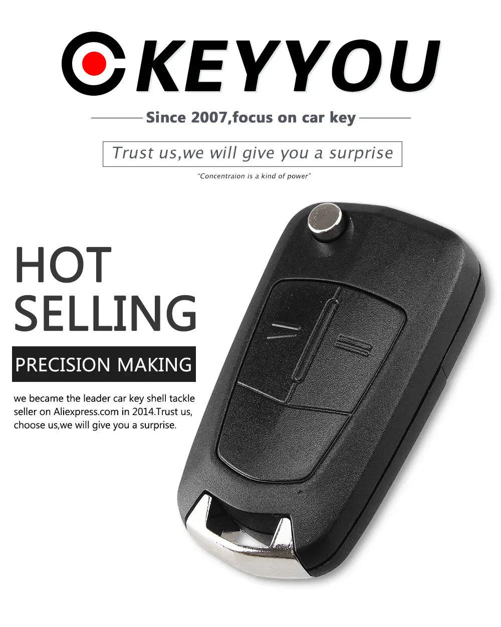 KEYYOU 2 кнопки откидной складной чехол для ключей брелок для Vauxhall Opel Corsa Astra Vectra Signum Автомобильный Брелок чехол