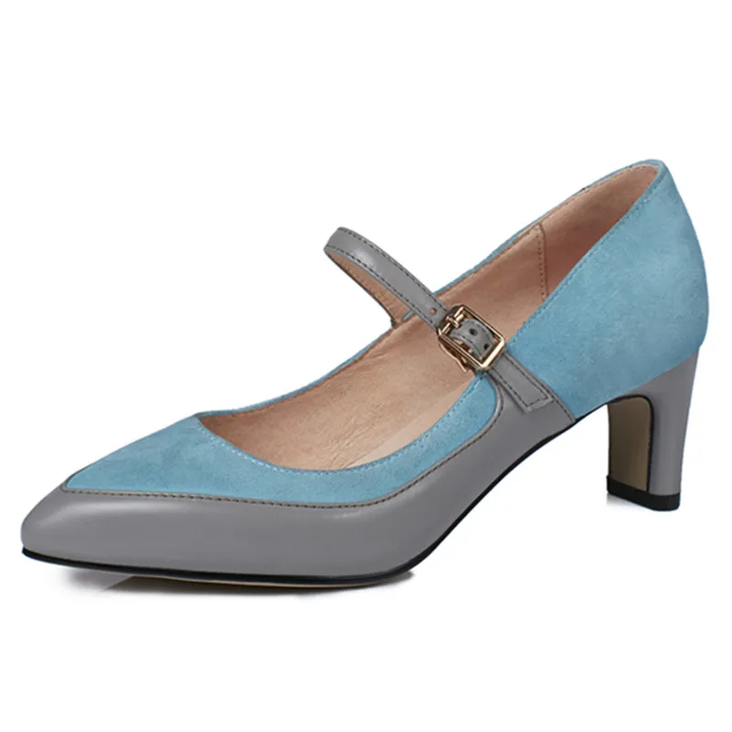 Женские туфли лодочки FEDONAS винтажные из натуральной кожи разных цветов на весну и