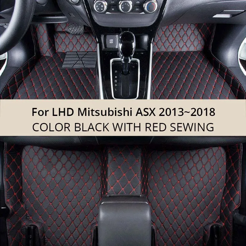 For LHD Mitsubishi ASX 2018 2017 2016 2015 2014 2013 Car Floor Mats Custom Rugs Auto Interior Foot Mat Accessories Car-styling | Автомобили