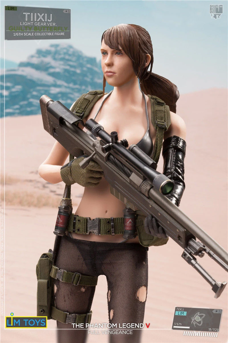 1/6 комплект одежды с оружием LIMTOYS TIIXIJ 1/6 оборудование из сплава Guilty butterfly для 12 ''S19B средней груди тела