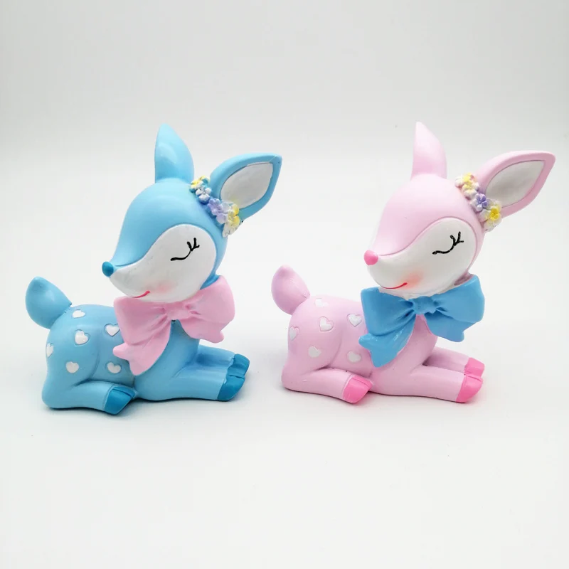 Sika олень полимерная для торта Топпер день рождения торт детского душа украшение