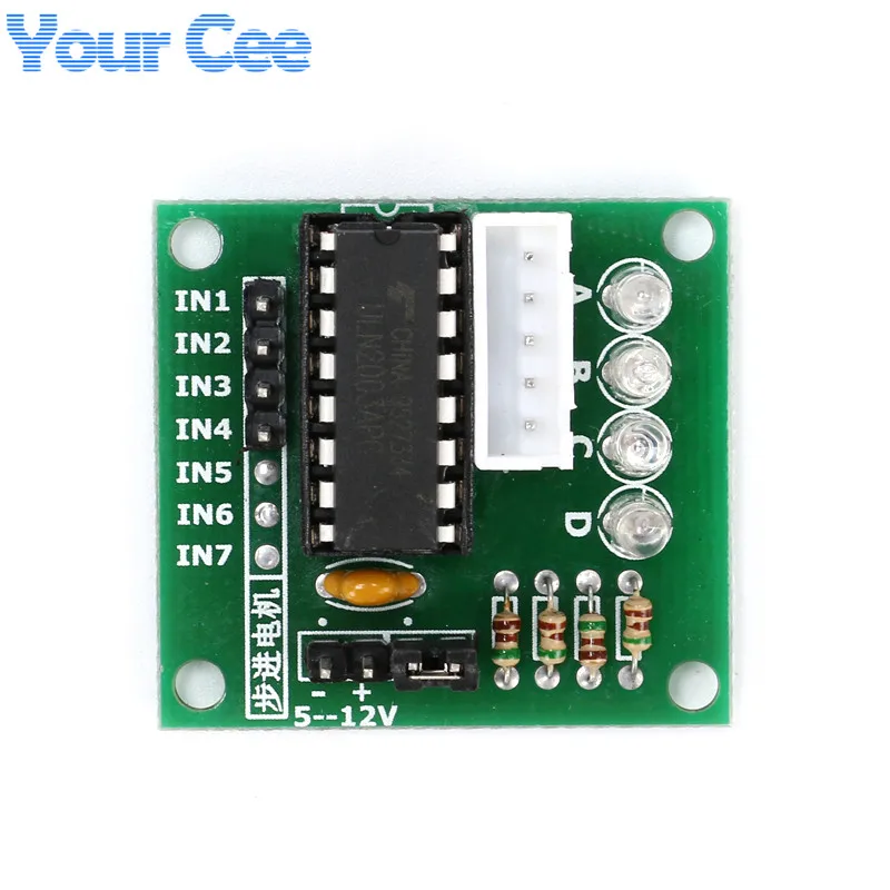 ULN2003 Драйвер шагового двигателя плата модуля для Arduino AVR SMD Bule Green Board|Интегральные