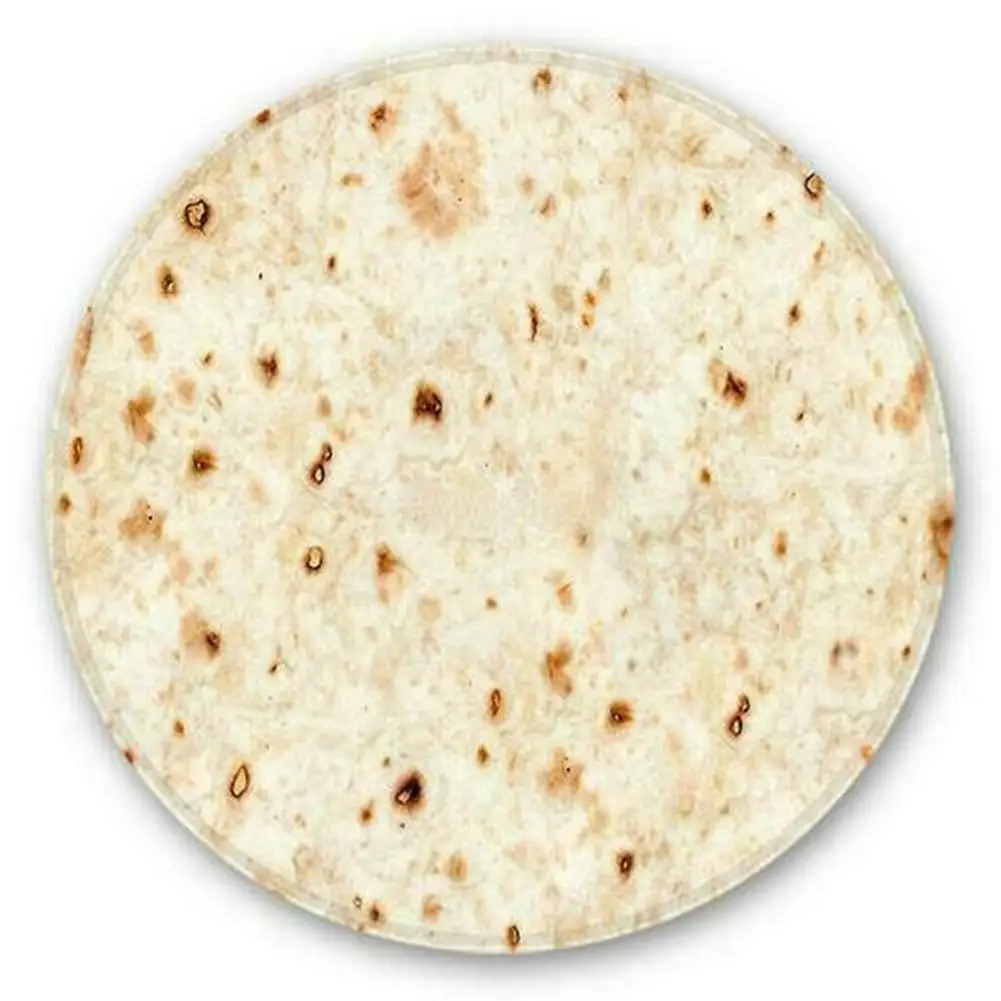 Новое поступление, домашнее милое одеяло Taco Tortilla, круглая форма, одеяло Burrito, домашний офисный теплый коврик, коврик для дома, поставщик - Цвет: 2