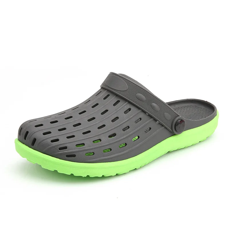 Новинка 2018 мужские летние шлепанцы модные пляжные сандалии Повседневные слипоны