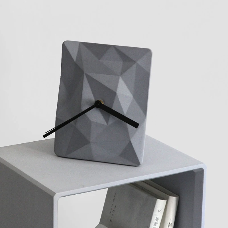 Креативные цементные Висячие часы силиконовая форма для гостиной квадратные