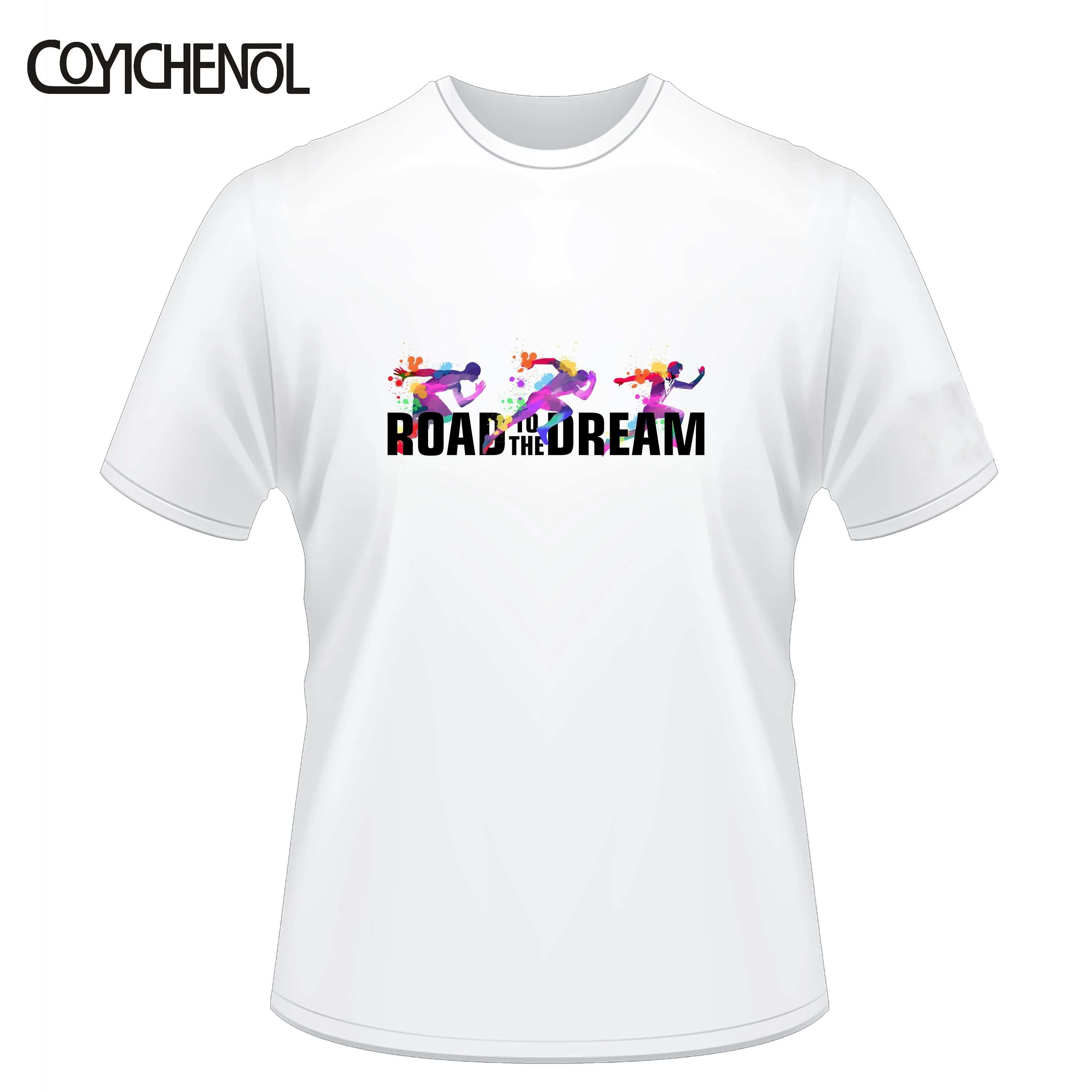 Женская футболка с круглым вырезом и короткими рукавами Road to the dream большие