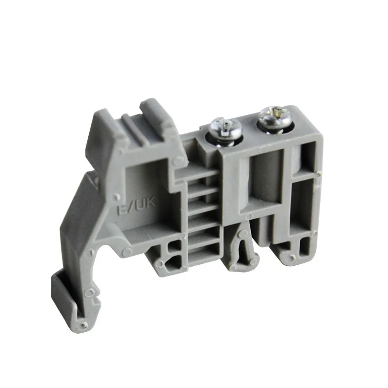 10 шт./лот Универсальные клеммные блоки Концевая пробка din рейка винтовой зажим
