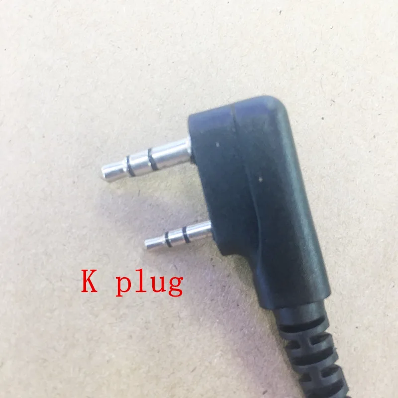 Большой микрофон PTT для наушников штекер K 2 контакта Kenwood Baofeng Wouxun Quansheng TYT Retevist Zastone
