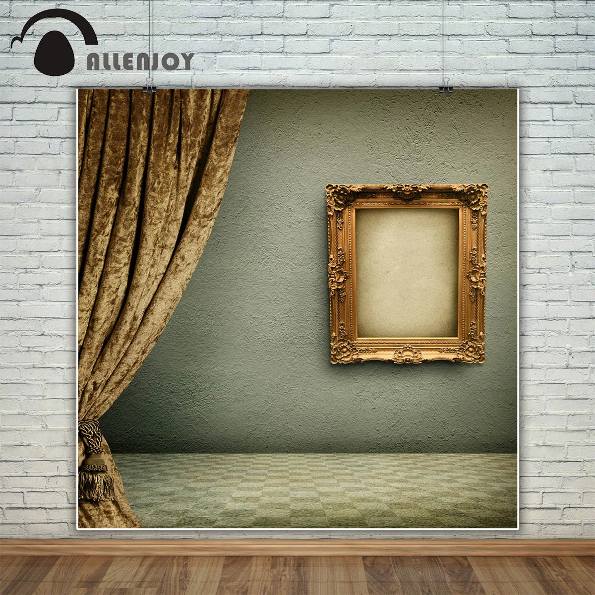 Allenjoy винтажный сценический Фотофон с каркасом семейный сетчатый фон для