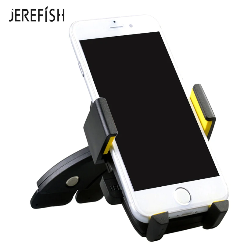 Jerefish Универсальный Регулируемый слот для cd-плеера, для смартфона, мобильного телефона, автомобильный слот для CD, держатель для мобильного телефона, для redmi, аксессуары для телефонов