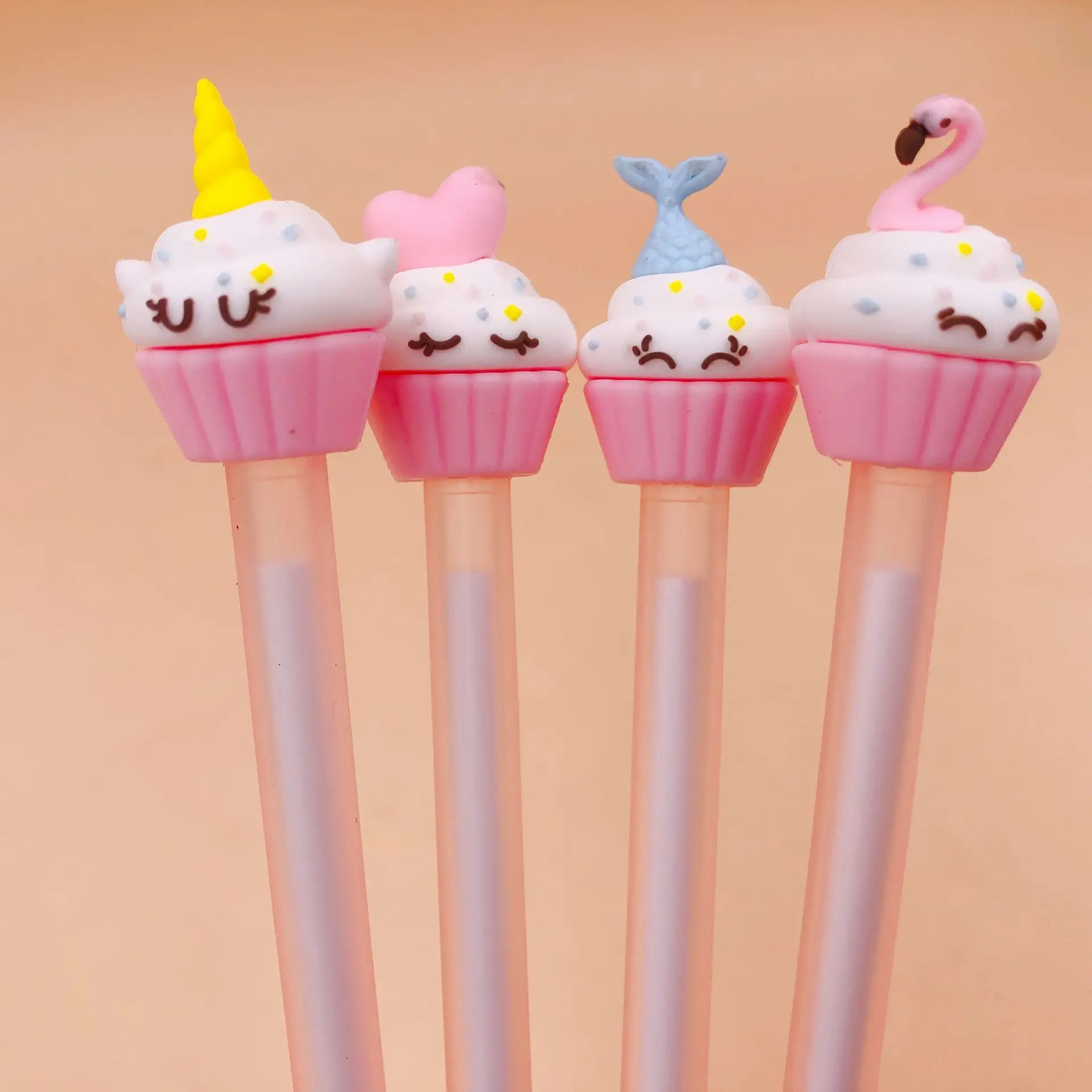 48 шт. Kawaii гелевые ручки мороженое черные гелевые чернильные ручки для письма студенческие милые канцелярские товары офисные школьные принадлежности 0,5 мм