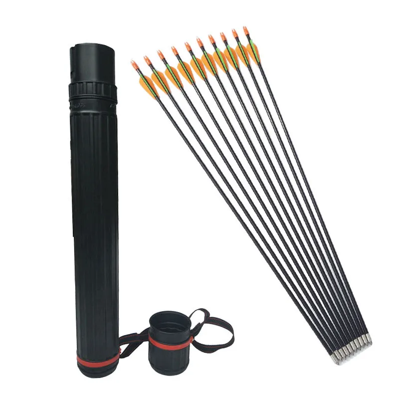

24pcs Glassfiber Arrow 73cm Archery Children/Women Practice Beginning Target Kids Telescopic Arrow Quiver Outdoor Sports