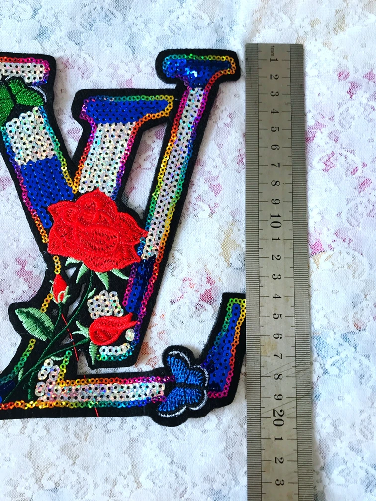 Iron-On trim patches multicolored Water - soluble embroidery lace applique 19*15cm DIY accessory | Дом и сад