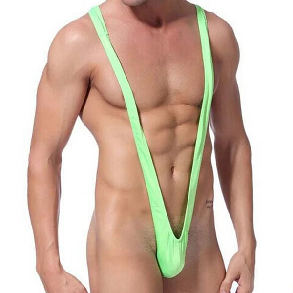 Сексуальный мужской слитный купальник глубокий v образный вырез пляжный хит