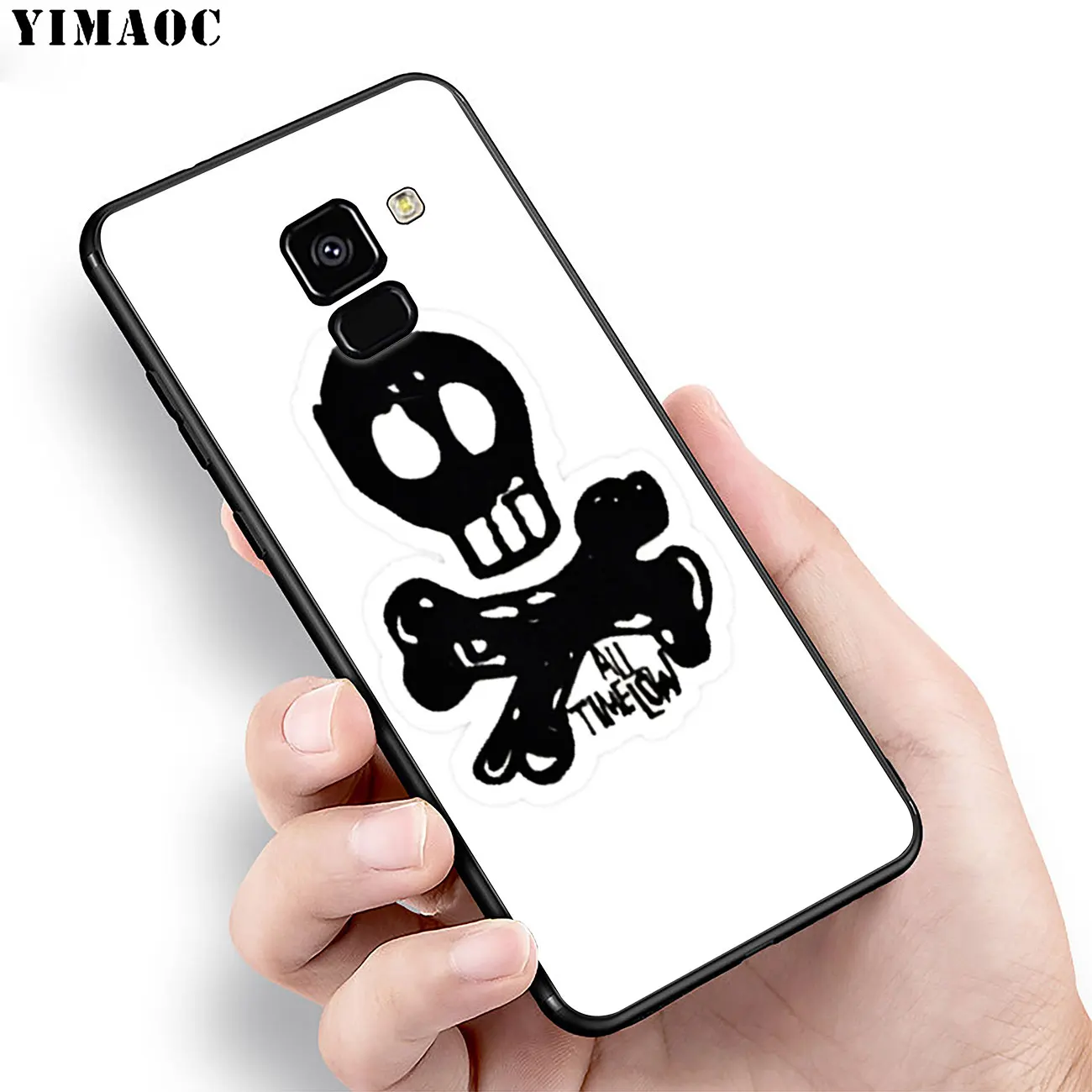 Мягкий силиконовый чехол YIMAOC для телефона Samsung Galaxy A6 Plus A9 A8 A7 2018 A3 A5 2016 2017 черный Note