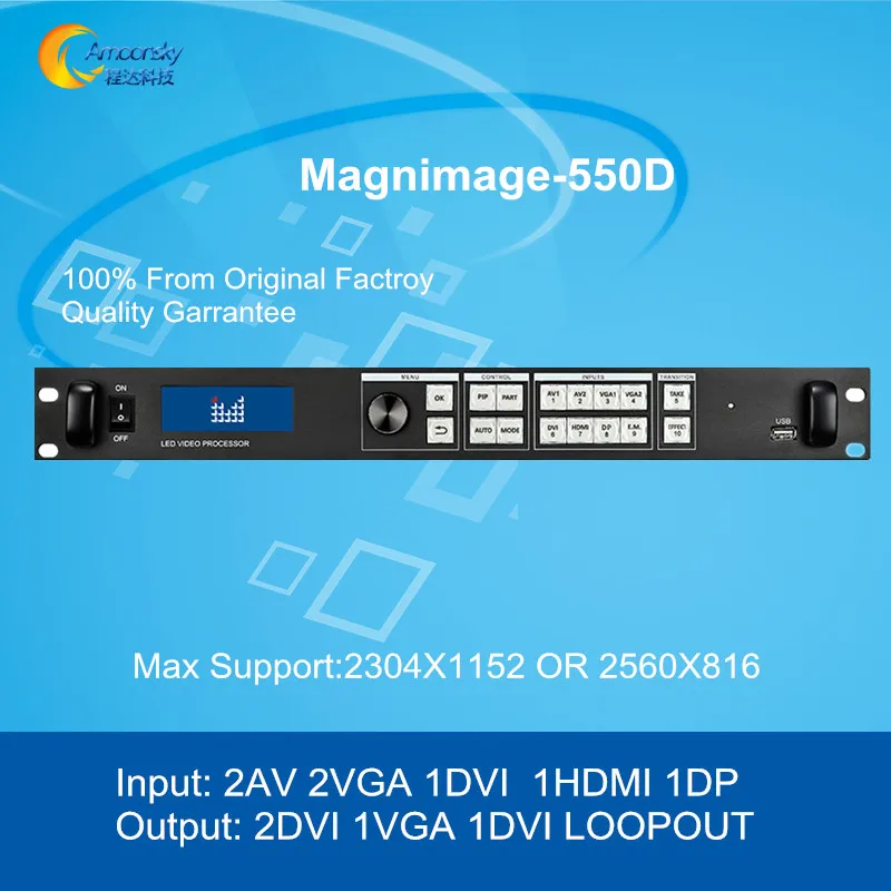 

Video Conference Full Color LED Screen LED Seamless Switcher Magnimage 550D Video Processor LED-550D Support Video Wall Splicing