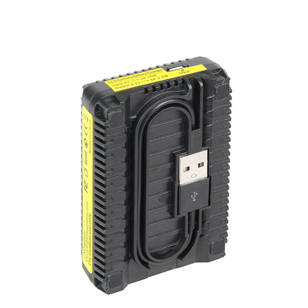 4 аккумулятора для камеры и зарядное устройство с двумя USB-портами ЖК-дисплеем |