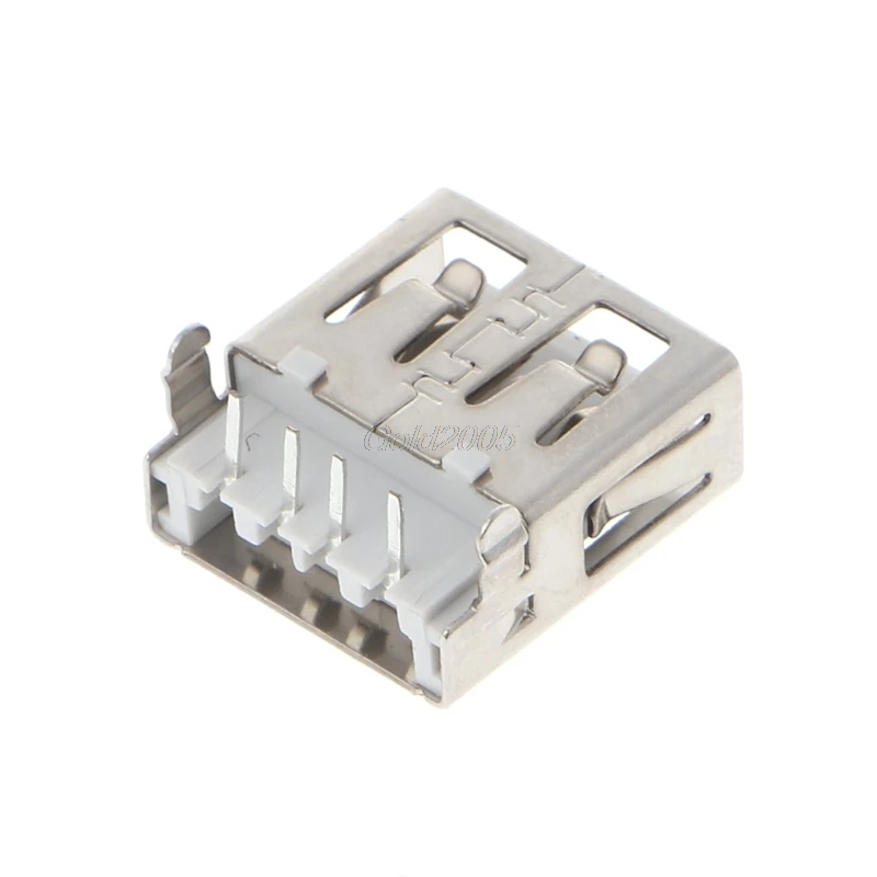 Фото 10 шт. USB 2 0 4 контактный разъем типа A гнездовой G54 фута 90 градусов Apr оптовая продажа 10 шт. USB 2 0 4 контактный разъем типа A гнездовой G54 фута 90 градусов Apr оптовая продажа