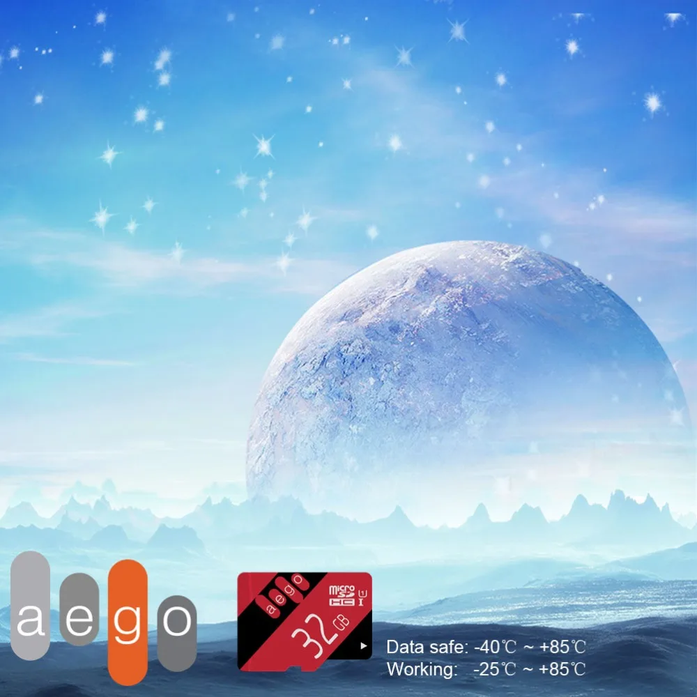 AEGO Micro SD карта 32 Гб Класс 10 UHS 1 максимальная скорость считывания 90 Mб/с флэш TF для