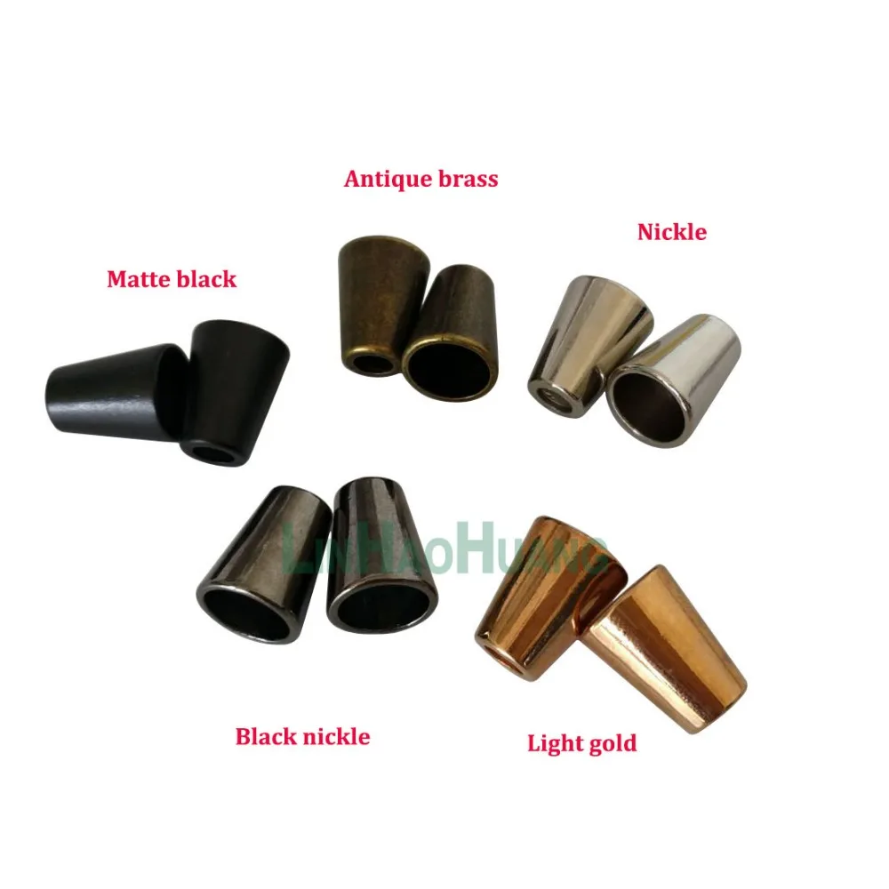 100 шт./лот металлические вилки из цинкового сплава шнур для колокола фиксирующий