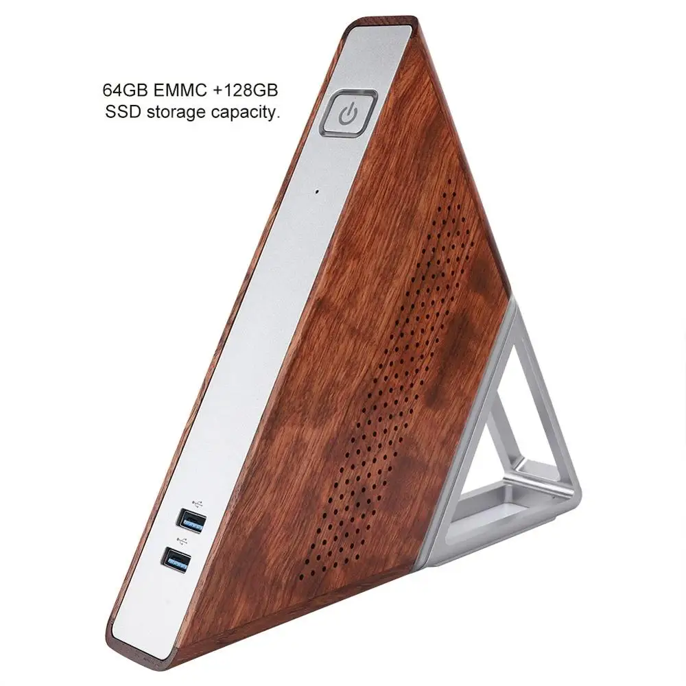 Мини ПК Acute Angle Intel Apollo lake Celeron N3450 8 ГБ ОЗУ 64 Гб EMMC + 128 SSD 2 4G 5G Wifi Bluetooth 1000M LAN Smart TV BOX|Мини