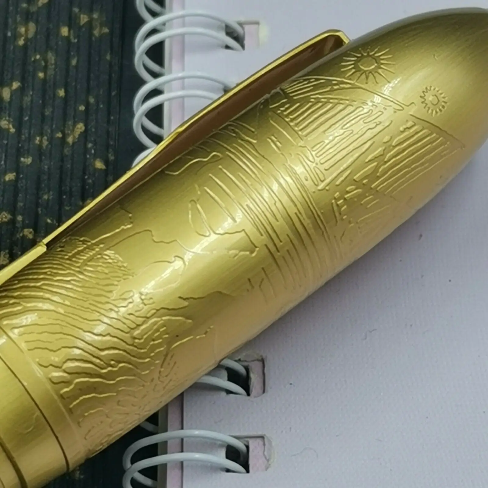 Fuliwen Huge Size Fountain Pen Brass Pen Ink Pen Medium#6 NIb Ancient Culture Series Stationery Office school supplies