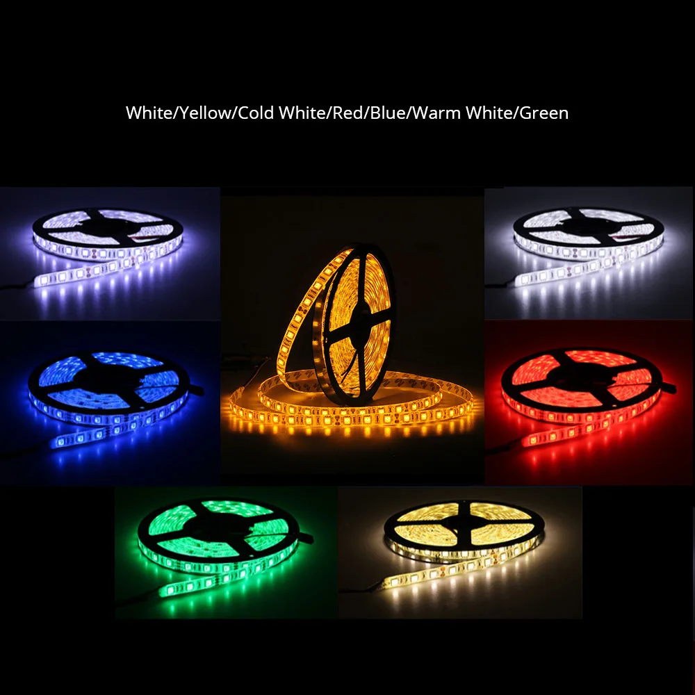 Светодиодный светильник RGB 12 в 24 В лента для подсветки ТВ SMD не водонепроницаемый