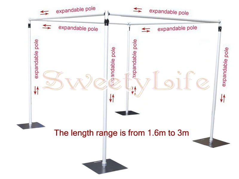 

Wedding square canopy/chuppah/arbor drape stand wedding props,wedding square pipe,wedding backdrop stand