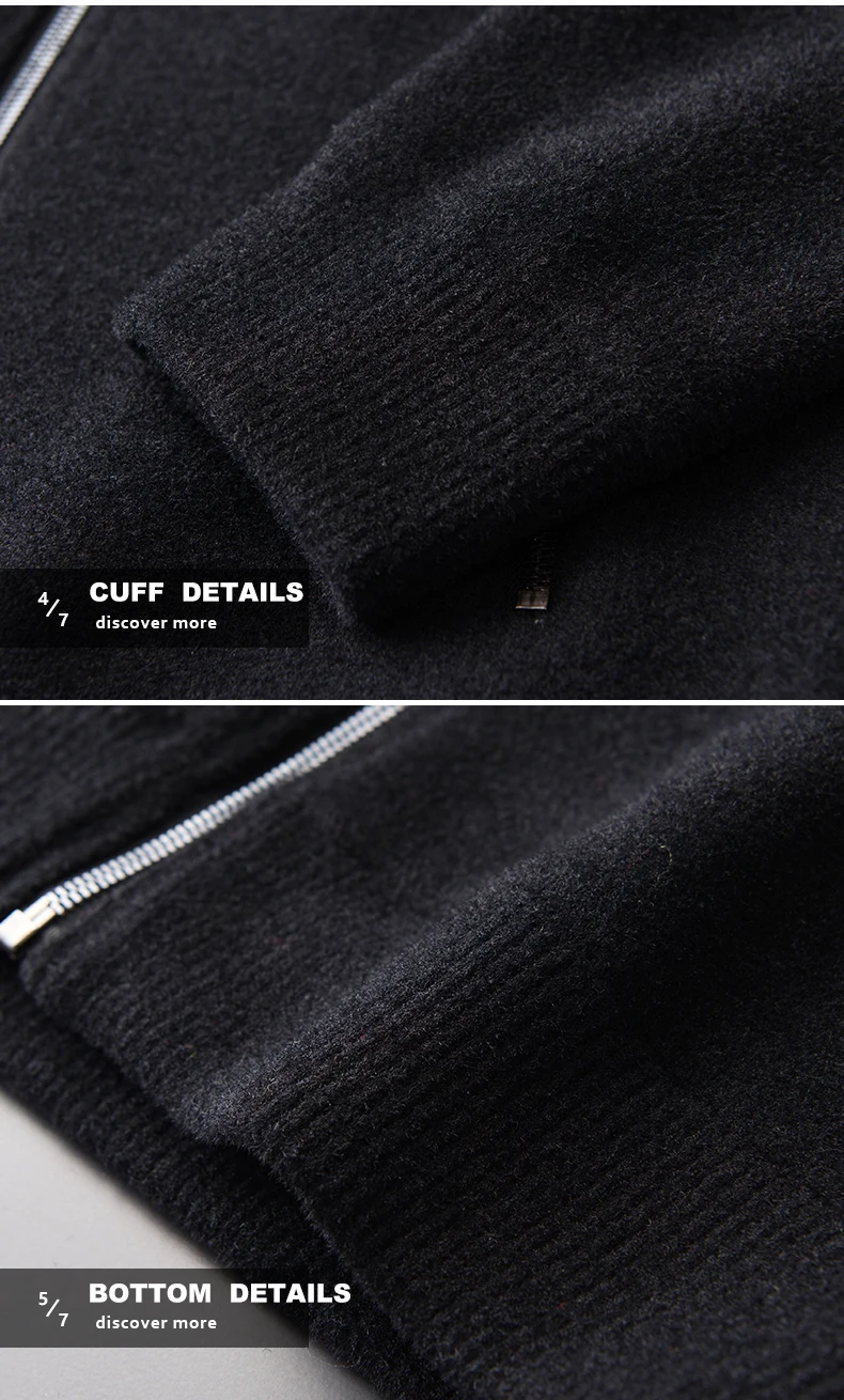 Minglu протектор свитер со стоячим воротником мужской зимний спортивный костюм для