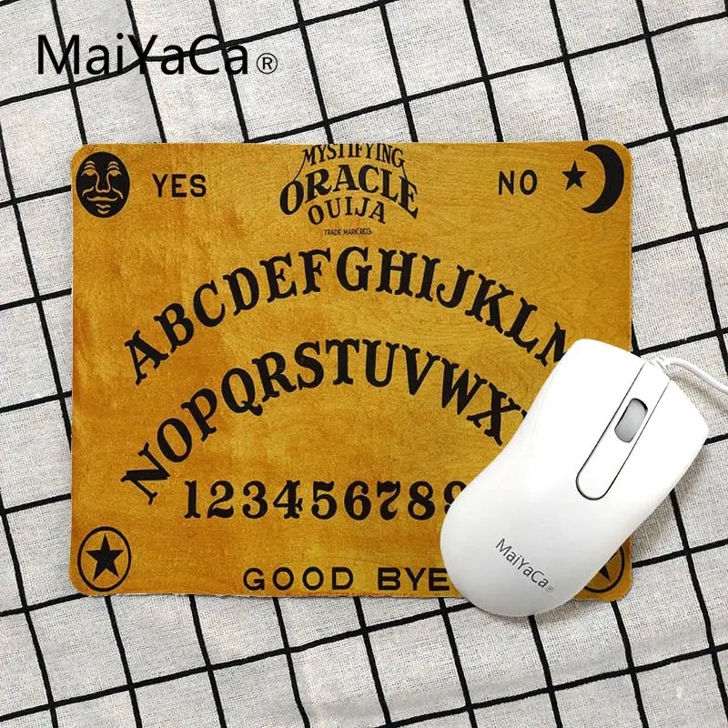 MaiYaCa высокое качество Ouija доска DIY дизайн игровой с узором коврик для мыши Размер для 18x22 см 25x29 см маленький коврик для мыши - Цвет: No Lock Edge18x22cm
