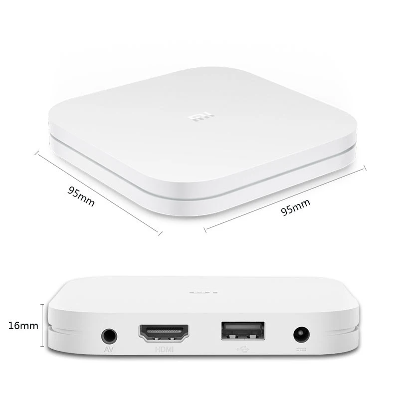 Xiaomi Mi Box 4 Smart 4K Ultra HD медиаплеер 2G ram 8G хранение Android HDR Голосовое управление Bluetooth