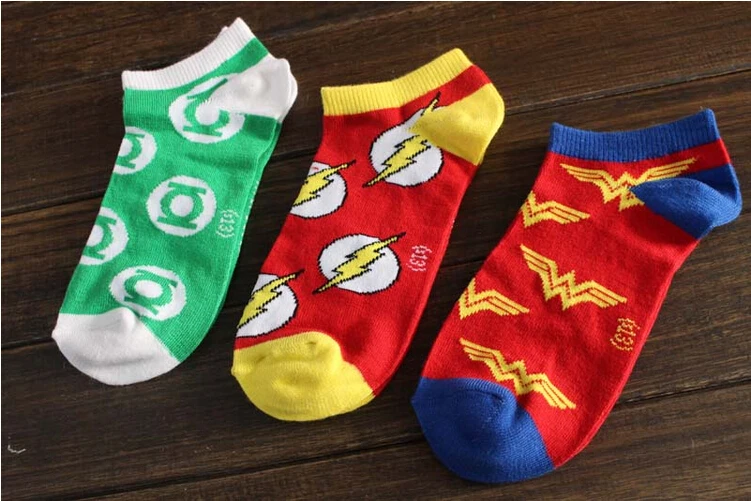 Америка Hero серии спасение лодка носки комикс мстители супермен скидки