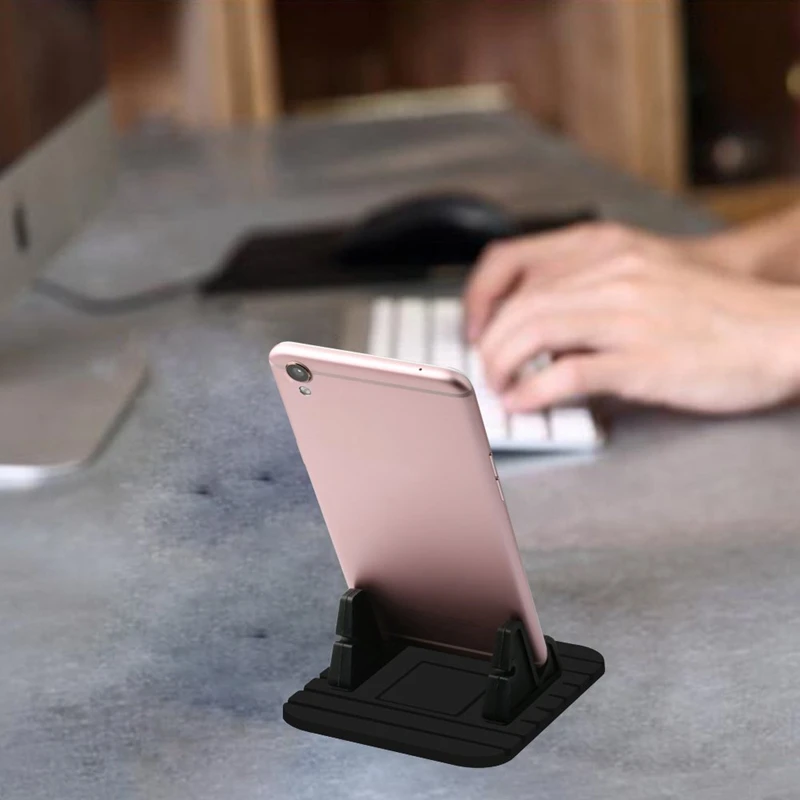 

Universal Mobile Phone Holder Car Mount Silicone Pad Non-slip Phone Car Holder Desktop Stand Cradle for Mobile phone Accessories