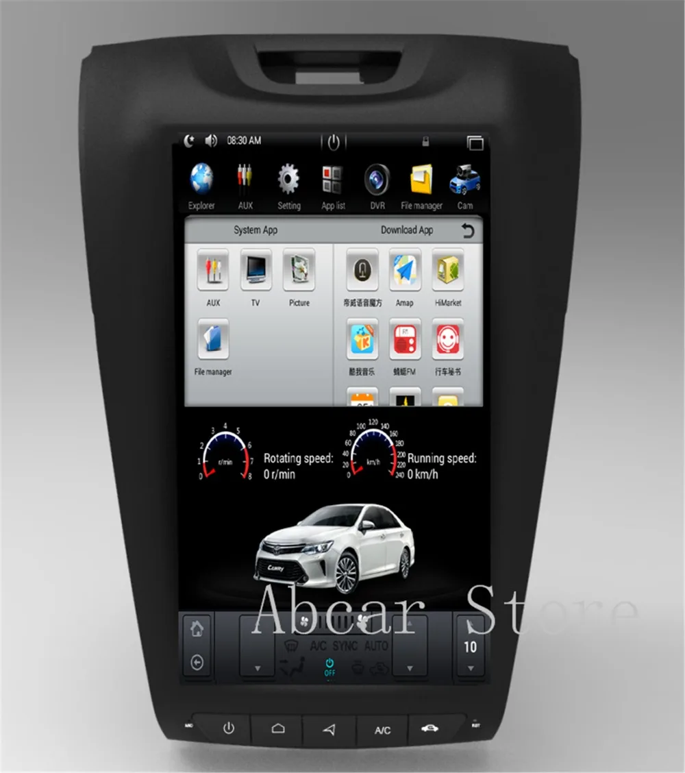 12 1 ''Tesla стиль Android 8 автомобильный dvd плеер gps навигация для Chevrolet S10 S 10 ISUZU D'MAX