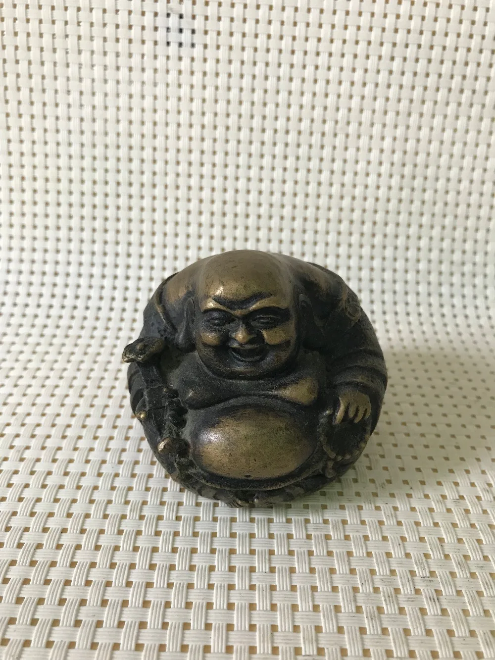 Классический и изысканный китайский Бронзовая статуя Будды богатство Будда фэн