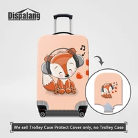 dispalang fox pig owl unicorn print luggage suitcase protective cover for 18 32 inches children women cartoon travel accessories