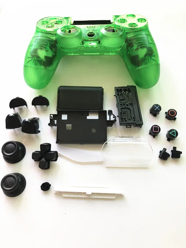 Для PS4 Pro JDS 040 JDM 040 V2 контроллер прозрачный кристалл полный Корпус в сборе чехол на кнопке mod kit Сменные Лицевые панели