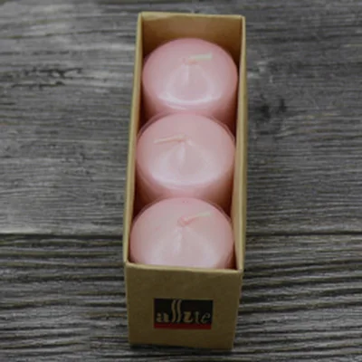 Pink 3 шт./кор. золотой цвет свечи металла цвет подсвечник Столовая стол Свадебная вечеринка спиральные свечи воск для украшения - Цвет: Pink