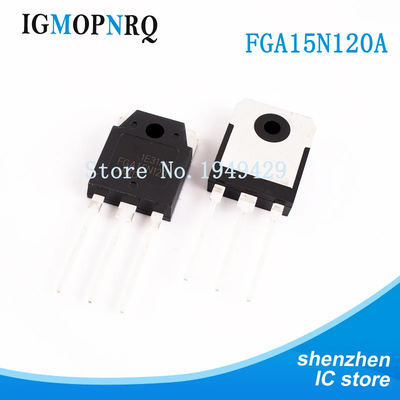ТРАНЗИСТОР IGBT FGA15N120ANTD TO3P FGA15N120 15N120, транзистор 1200 в NPT, новинка, 2 шт. ТРАНЗИСТОР IGBT FGA15N120ANTD TO3P FGA15N120 15N120, транзистор 1200 в NPT, новинка, 2 шт.