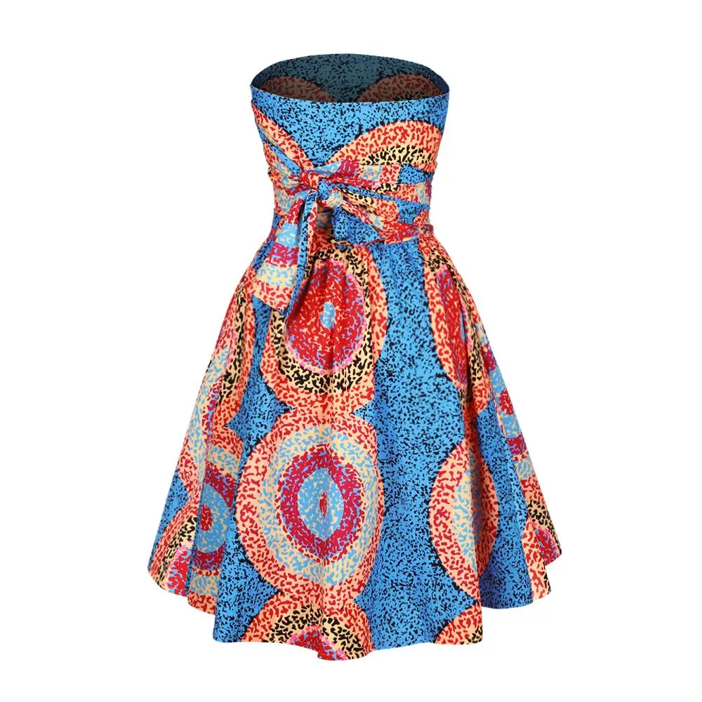 Vestidos Женская традиционная африканская одежда Дашики Анкара многослойное платье