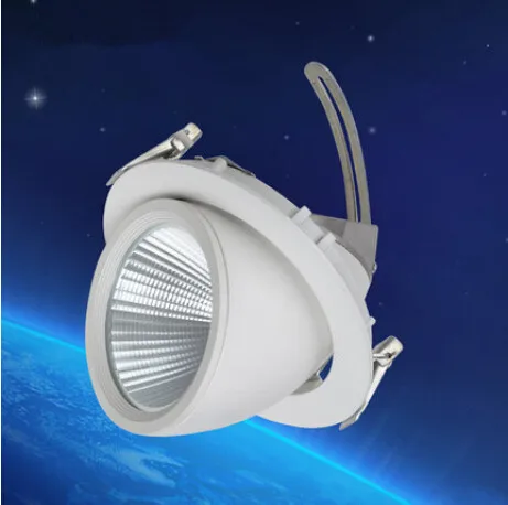 Регулируемый светодиодный карданный шарнир COB Встроенный светильник для