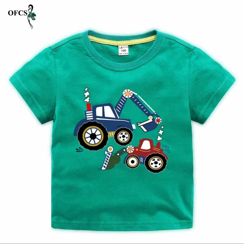 

Summer Kids T-shirts Boys Cartoon Short Sleeve T shirt Girls Sweatshirt Cotton Children Clothes O-neck Tee Tops jumper 2-12Years