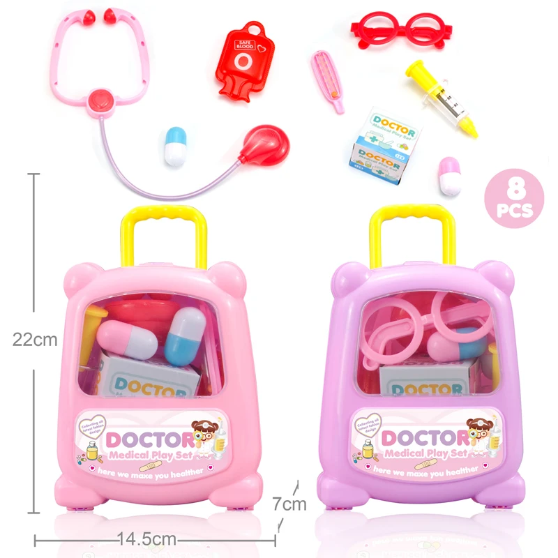 8 шт. Детский Набор доктора для моделирования набор игрушек Детская кукла доктор