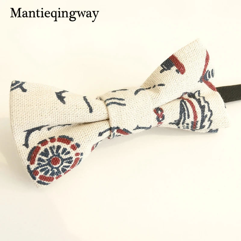 Mantieqingway Детский галстук бабочка для малышей в горошек/полосатый с мультяшным