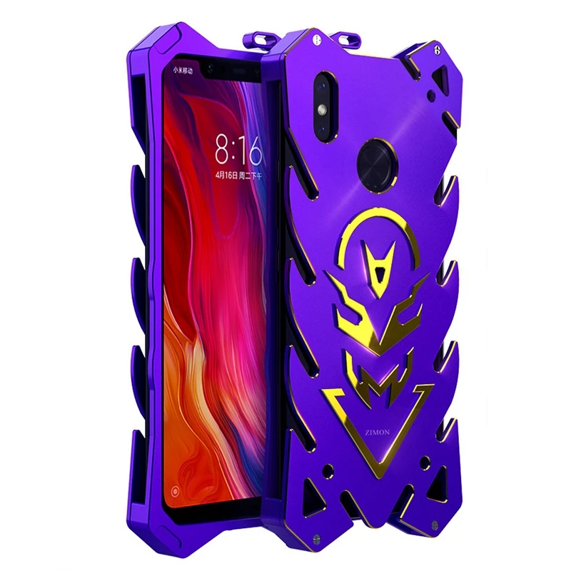 Xiaomi mi 8 чехол Алюминиевый металлический бампер противоударный для телефона на Funda