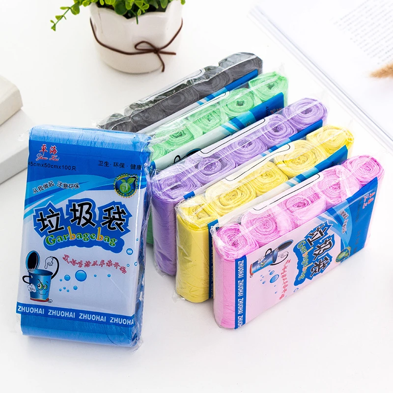 100 шт. набор кухонных одноразовые пакеты для мусора утолщенная Удобная уборка