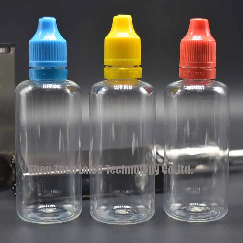 Plastic Liquid Bottle Needle Empty 60ml Soft PET Dropper Bottles with Childproof Cap for E | Красота и здоровье