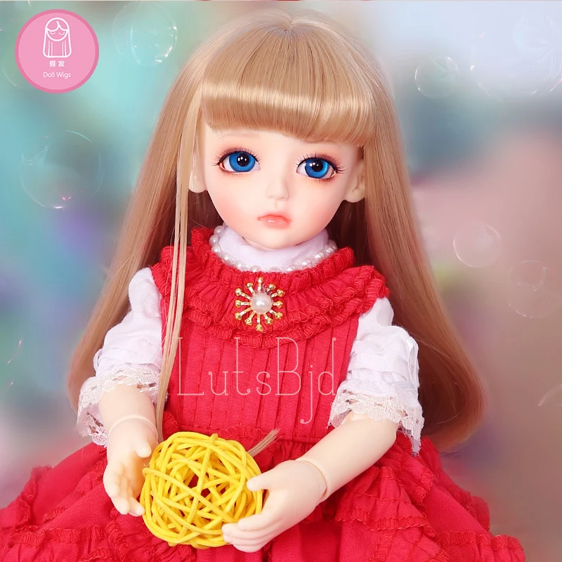 Парик для куклы BJD shinee LutsbjdlHoney Delf Размер 5 6 дюймов 1/6 высокотемпературный прямой